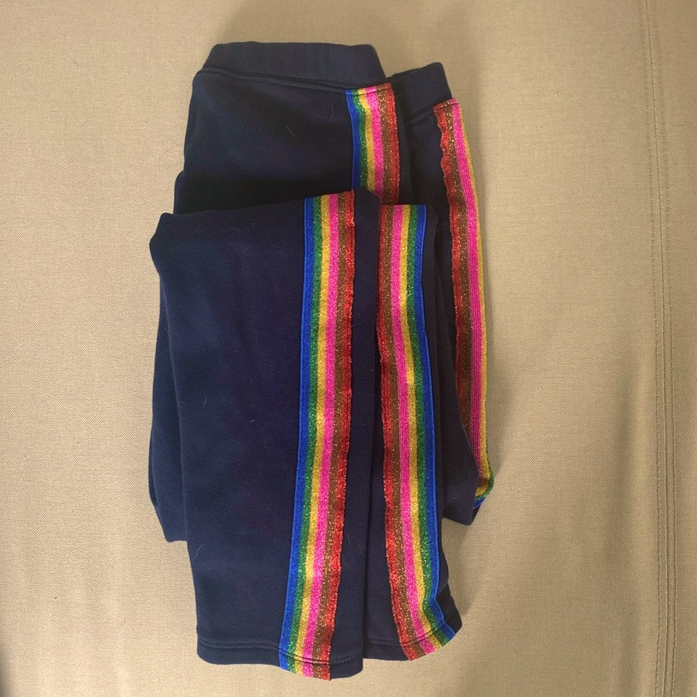 Gaps Kids Fleece Lined Leggings with Rainbow 🌈 Stripe!